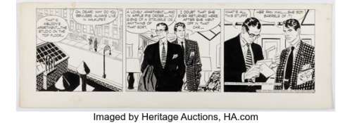 Alex Raymond Rip Kirby Daily Comic Strip Original Art dated 10-7-50 (King Features Syndicate, 1950). | Heritage