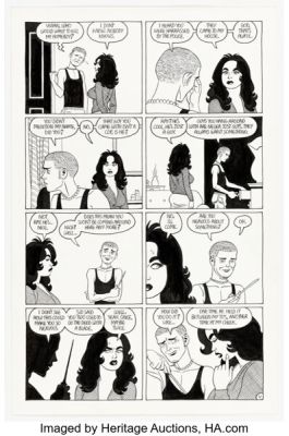 Jaime Hernandez Love and Rockets Vol. 2 #11 Vivian Story Page 11 Original Art (Fantagraphics, 2007). | Heritage
