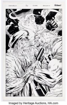 Ryan Benjamin and Tom McWeeney Deathblow #26 Cover Illustration Original Art (Image, 1996). | Heritage