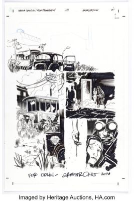 Jason Armstrong Lobster Johnson: The Iron Prometheus #4 Story Page 1 Original Art (Dark Horse, 2007).