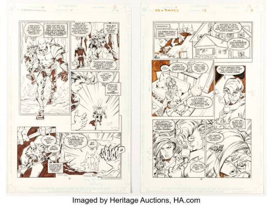 Ramon Bernardo and Dan Davis Superboy and the Ravers #10 Story Page 4 Original Art (DC, 1997). (Total: 2 Original Art) | Heritage
