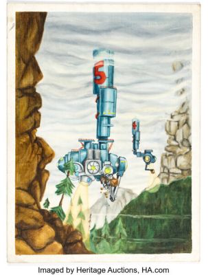 Vaughn Bodé and Vincent Bodé - Sci-Fi Cover Painting Original Art (c. 1970s). | Heritage