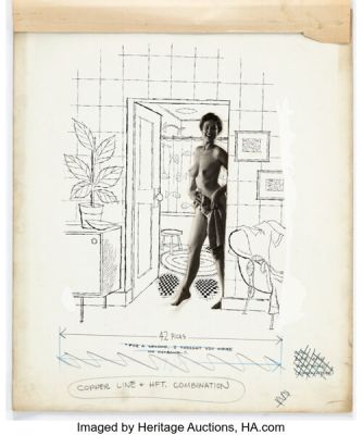 Gag Cartoon Artist Fling Fumetti Style Single Panel Gag Cartoon Illustration Original Art (Miller Publications, c. 1960-1970s). | Heritage