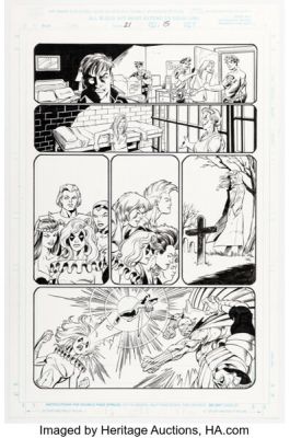 Mark Bagley and Scott Hanna Thunderbolts #21 The Grapplers Story Page 15 Original Art (Marvel, 1998). | Heritage