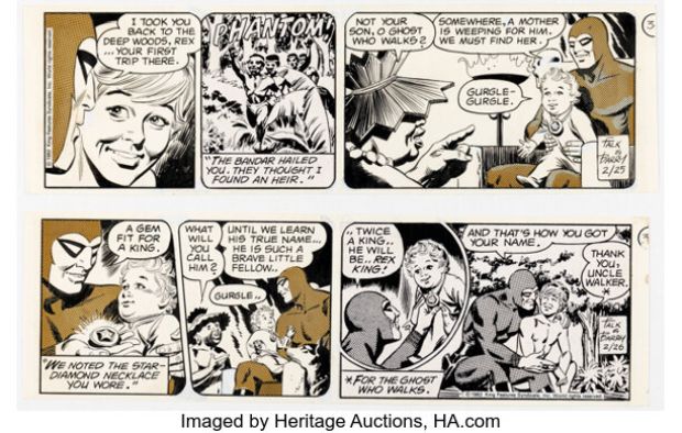 Sy Barry The Phantom Daily Comic Strips Original Art Group of 2 (King Features Syndicate, 1982) (Total: 2 Items) | Heritage