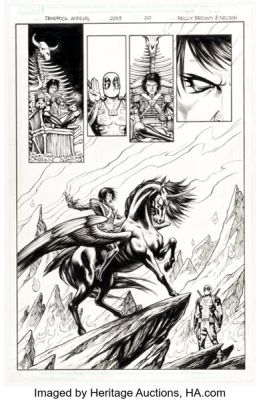 Reilly Brown and Nelson DeCastro Deadpool Annual #1 Story Page 20 Original Art (Marvel, 2019).