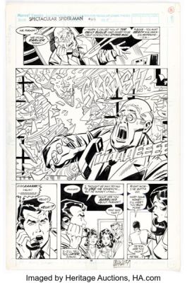Sal Buscema and Mike Manley The Spectacular Spider-Man #165 Story Page 14 Original Art (Marvel, 1990). | Heritage