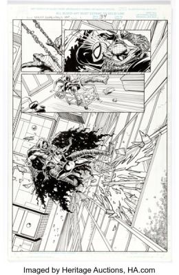 Darick Robertson, Dan Lawlis, and Keith Aiken Spider-Man: Dead Man‘s Hand #1 Carrion Story Page 34 Original Art (Marvel, 1997).