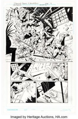 Eduardo Pansica and Mariah Benes Deathstroke #13 Story Page 14 Original Art (DC, 2012).
