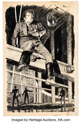 Earl Mayan Planet Stories v4 #8 "Meem" Illustration Original Art (Love Romances Publishing Co., 1950). | Heritage