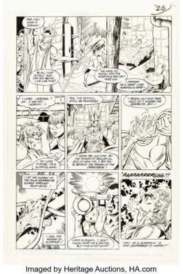 George Pérez and Will Blyberg Wonder Woman #23 Story Page 20 Original Art (DC, 1988).