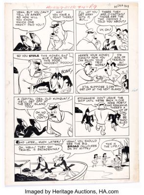 St. John Artist Heckle and Jeckle #14 Partial Story Pages Original Art Group of 5 (St. John, 1953). (Total: 5 Original Art) | Heritage