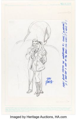 John Romita Sr. Webspinners: Tales of Spider-Man #1 Variant Cover Preliminary Original Art and Signed Production Color Print (Marvel, 1999). (Total: 2 Items) | Heritage