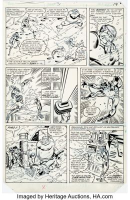 Sal Buscema and Joe Sinnott Rom #31 Rogue Second Appearance Issue Story Page 15 Original Art (Marvel, 1982).