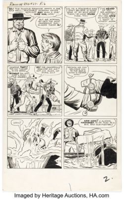 Jack Kirby and Dick Ayers The Rawhide Kid #27 "When Six-Guns Roar!" Story Page 2 Original Art (Marvel, 1962). | Heritage