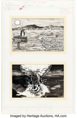 Ron Zalme Crazy #49 "Crazy Picture Postcards" Illustration Original Art (Marvel, 1979). | Heritage