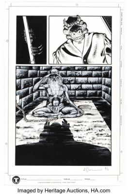 Al Davison Neil Gaiman‘s Teknophage #7 Story Page 23 Original Art (Big Entertainment, 1996).