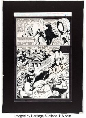 Darick Robertson and Greg Adams Spider-Man: Power of Terror #4 Daredevil and Deathlok Story Page 3 Original Art (Marvel, 1995).