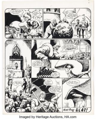 Carlos Ezquerra 2000 AD #192 Strontium Dog Story Page 5 Original Art (IPC/Fleetway, 1980).