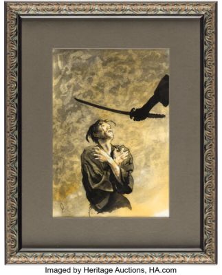 George Pratt Wolverine: Netsuke #4 Story Page 14 Panel 3 Painting Original Art (Marvel, 2003). | Heritage