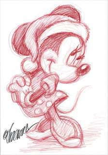 Minnie’s Christmastime - Original Drawing - Joan Vizcarra - Art original | Catawiki