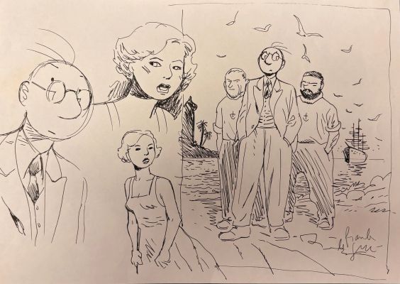 Le Gall - Théodore... | Lot 68 - Le Gall - Théodore Poussin, illustration au feutre... | Tessier Sarrou