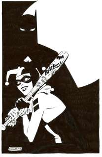 Chris Samnee - Harley Quinn Black White & Redder #2 Cover Original Art