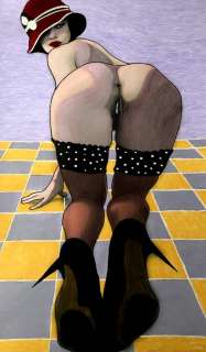 Emmanuelle Clint - illustraz. originale" America Graffiti " - Loose page - (2013) | Catawiki