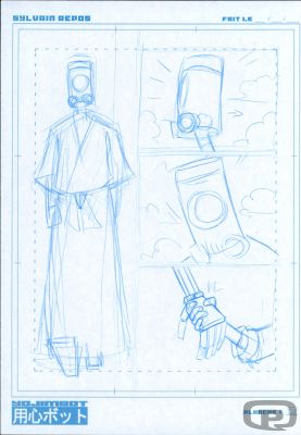 Sylvain Repos | Yojimbot, Volume 1, Storyboard Page 52, Version 01 - Original Artwork by Sylvain Repos | Pulp’s Art