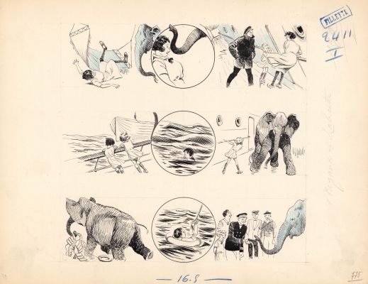 René Giffey (1884-1965) Nigaude... | René GIFFEY (1884-1965) Nigaude et Malicette Encre... | Tessier Sarrou