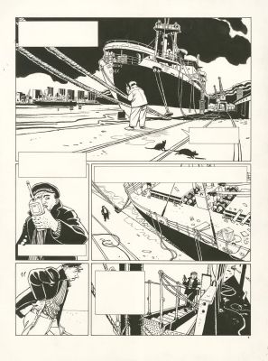 Patrick JUSSEAUME... - Lot 96 - Patrick JUSSEAUME (1951-2017) Tramp - Le cargo maudit Encre...