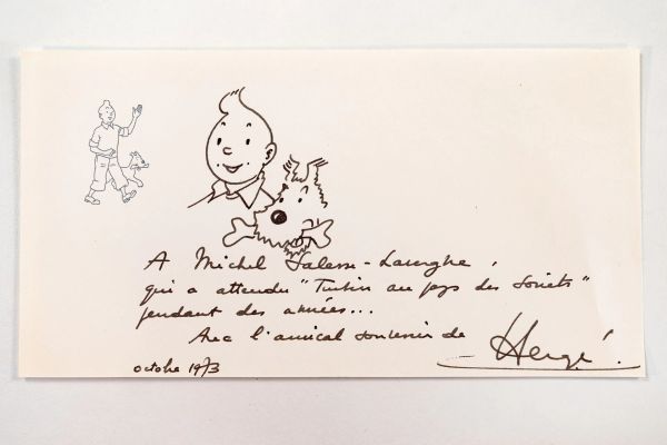 Herge (Georges Remi, 1907-1983) | Lot 35 : Feuillet à en-tete imprimé des Studios Hergé (impression des… | misc / divers