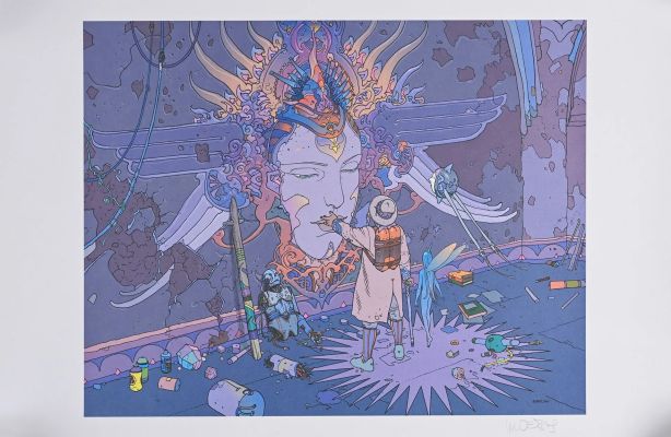 Moebius. Mystère... | Lot 68 - MOEBIUS. Mystère Montrouge. Affiche offset signée,... | Coutau Bégarie