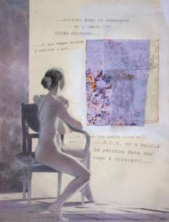 Jean Le Gac & François Schuiten | Message Pastel, crayon, acrylique sur papier | Millon