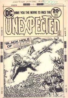 Nick Cardy - the unexpected #153 cover - black hole of wrath - 1973