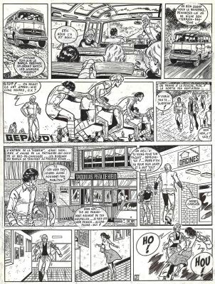 Raymond Reding = Eric Castel, Match Retour ! Planche Originale À L’encre de Chine. Dimensions : 33 Cm X 45 Cm. | Lot 261 : Raymond Reding = Eric Castel, Match retour ! planche originale à… | Septimus