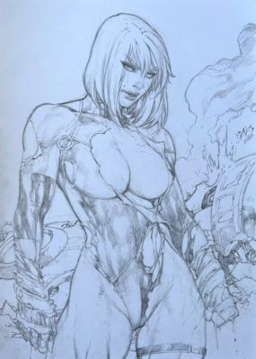 Ed Benes | Fairchild Gen13 - 11"x17" Pencil | Ed Benes