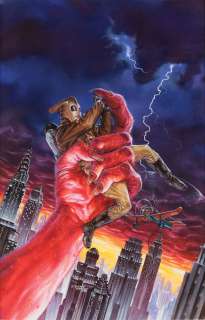 Dave Stevens and Dave Dorman original cover painting for Rocketeer Adventure Magazine #2. | Profiles in History