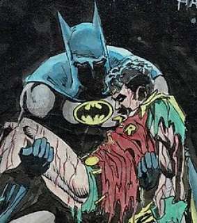 Gary Shipman Peinture - Batman - La Mort de Robin - After Jim Aparo - Loose page - First edition - (2017)
