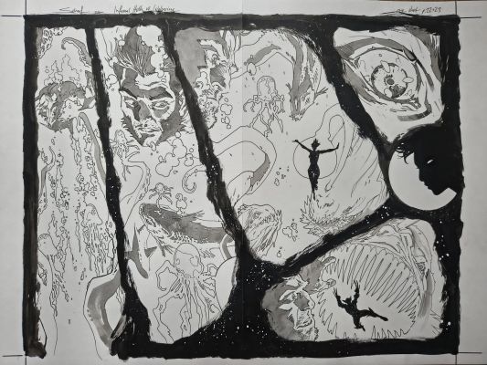 Jonas Scharf | Infernal Hulk vs Wolverine Pages 22-23 | Geoff M Art Sales