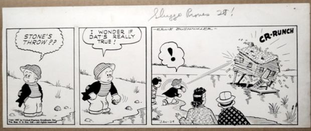 Nancy original daily strip by Ernie Bushmiller, Junuary 29, 1941 | eBay Europe
