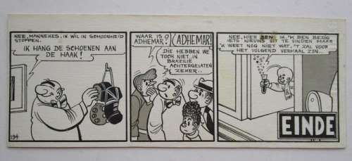 Sleen, Marc - Originele strook (Einde-strook) - Nero - De witte parel - (1962) | Catawiki