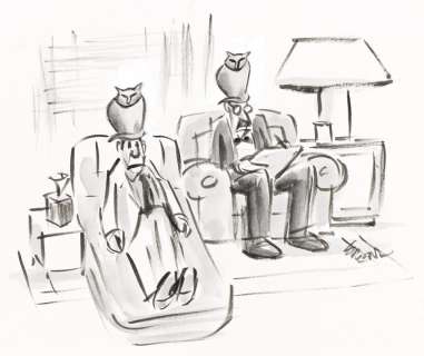 LEE LORENZ (1933-) (THE NEW YORKER) "So-what seems to be the problem?" | Swann Galleries