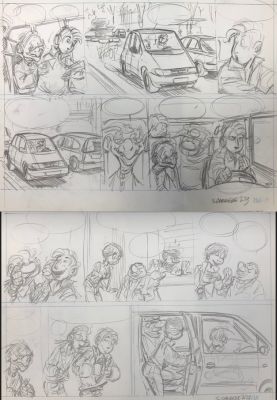 PLANCHES CRAYONNÉES POUR LÉO LODEN T15 : PLANCHES 39 | Pulp’s