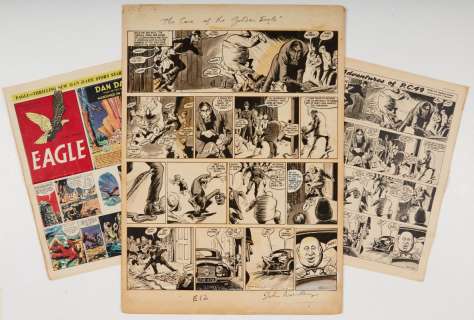 P.C. 49 original artwork (1952) drawn and signed by John Worsley for… | Comic Book Auctions ltd