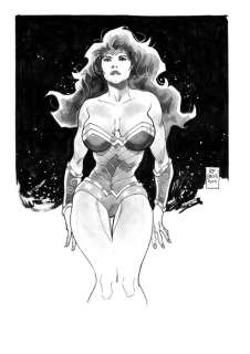Wonder Woman - Original Drawing - Bachs, Ramon - Original Art - Watercolor | Catawiki