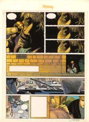 Laurent Vicomte | Bleu de mise en couleur pour la planche n°12 - L’Appel - Sasmira | Daniel Maghen