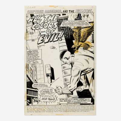 Sal Buscema And Jim Mooney | Captain America #149 Story Page #1 Original Art (Marvel Comics, 1972) | Landry Pop Auctions