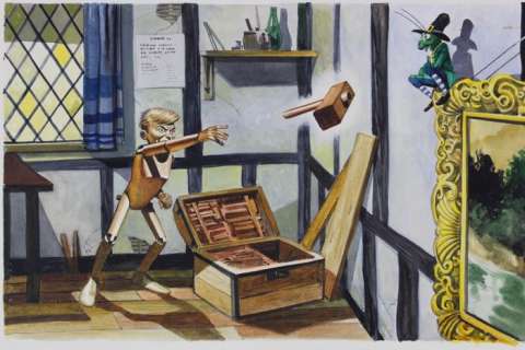 Lawrence, Don - Originele tekening in kleur - Pinokkio - (eind jaren ’60) | Catawiki