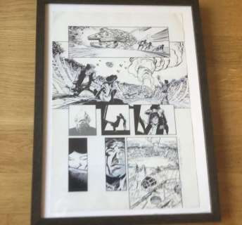 Star Wars - L’héritier de l’Empire T1 - Planche originale (II-16) avec mise en couleur + film noir (1996) | Catawiki